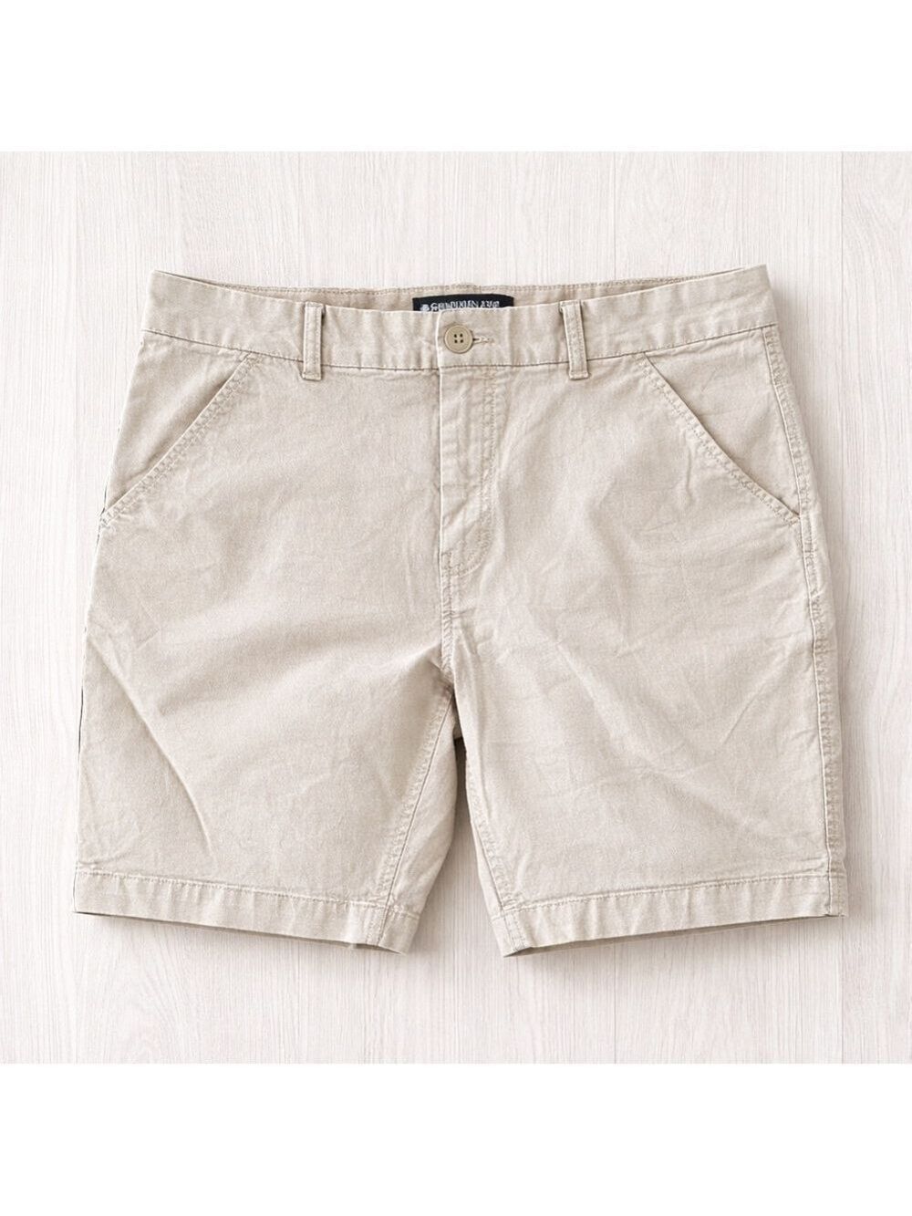 Calvin Klein Jeans Mens Khaki Shorts W34 Beige Stretch Casual Chino